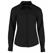 Black Tailored Long Sleeve Poplin Shirt