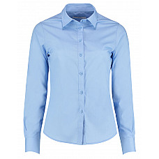 Light Blue Tailored Long Sleeve Poplin Shirt