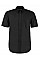 Black Classic Fit Short Sleeve Workwear Oxford Shirt