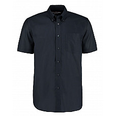 French Navy Classic Fit Short Sleeve Workwear Oxford Shirt