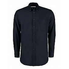 French Navy Classic Fit Long Sleeve Workwear Oxford Shirt