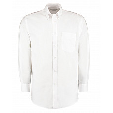 White Classic Fit Long Sleeve Workwear Oxford Shirt