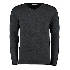 Graphite Regular Fit Arundel Long Sleeve V-Neck Sweater