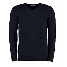 Navy Regular Fit Arundel Long Sleeve V-Neck Sweater