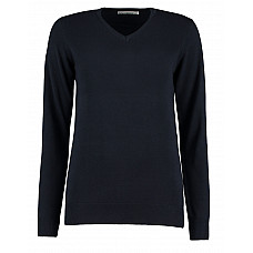 Navy Regular Fit Arundel Long Sleeve V-Neck Sweater