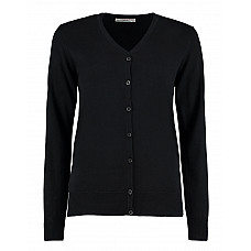 Black Regular Fit Arundel V-Neck Cardigan