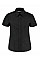 Black Tailored Fit Short Sleeve Workwear Oxford Shirt