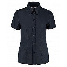 French Navy Tailored Fit Short Sleeve Workwear Oxford Shirt