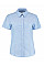 Light Blue Tailored Fit Short Sleeve Workwear Oxford Shirt