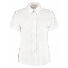 White Tailored Fit Short Sleeve Workwear Oxford Shirt