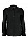 Black Tailored Fit Long Sleeve Workwear Oxford Shirt