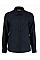 French Navy Tailored Fit Long Sleeve Workwear Oxford Shirt