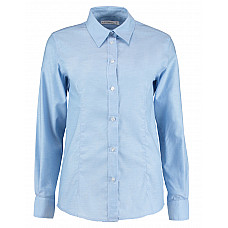 Light Blue Tailored Fit Long Sleeve Workwear Oxford Shirt