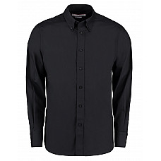 Black Tailored Fit Long Sleeve City Shirt