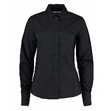 Black Tailored Fit Long Sleeve City Shirt