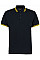 Navy/Yellow Classic Fit Tipped Collar Polo