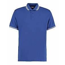 Royal/White Classic Fit Tipped Collar Polo