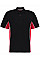 Black/Red/White Classic Fit Track Polo