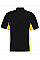 Black/Sun Yellow/White Classic Fit Track Polo