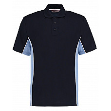 Navy/Light Blue/White Classic Fit Track Polo