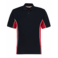 Navy/Red/White Classic Fit Track Polo