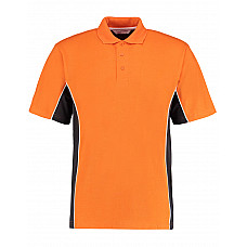 Orange/Graphite/White Classic Fit Track Polo