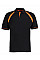 Black/Orange Classic Fit Oak Hill Polo