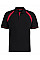 Black/Bright Red Classic Fit Oak Hill Polo