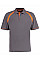 Charcoal/Orange Classic Fit Oak Hill Polo