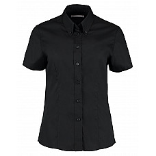 Black Tailored Fit Short Sleeve Premium Oxford Shirt