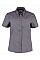 Charcoal Tailored Fit Short Sleeve Premium Oxford Shirt