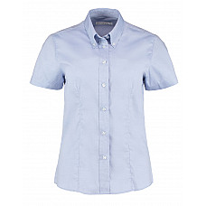 Light Blue Tailored Fit Short Sleeve Premium Oxford Shirt