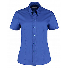 Royal Blue Tailored Fit Short Sleeve Premium Oxford Shirt