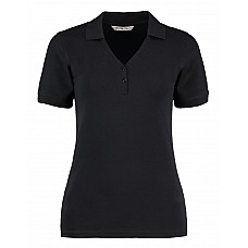 Black Regular Fit Comfortec® V-Neck Polo