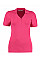 Raspberry Regular Fit Comfortec® V-Neck Polo