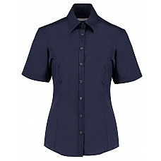 Dark Navy Tailored Fit Short Sleeve Business Shirt