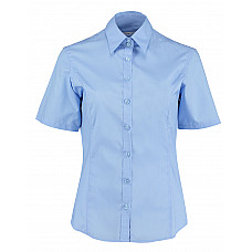 Light Blue Tailored Fit Short Sleeve Business Shirt