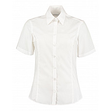 White Tailored Fit Short Sleeve Business Shirt