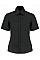 Black Tailored Fit Short Sleeve Business Shirt