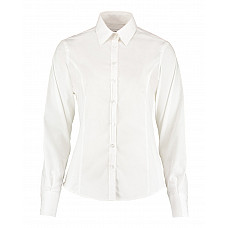 White Tailored Fit Long Sleeve Business Shirt