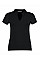 Black Regular Fit Short Sleeve Mandarin Colar Top