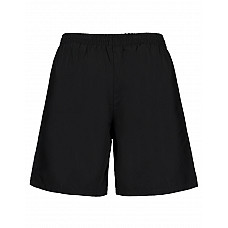 Black/White Classic Fit Track Short