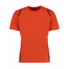 Fluorescent Orange/Black Men's Regular Fit Cooltex® Contrast Tee