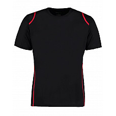 Black/Red Men's Regular Fit Cooltex® Contrast Tee