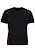 Black/Red Men's Regular Fit Cooltex® Contrast Tee