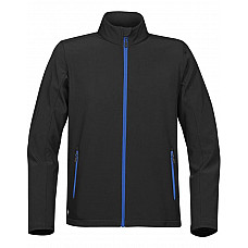 Black/ Azure Blue Men's Orbiter Softshell