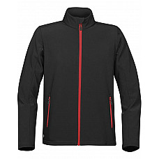 Black/Bright Red Men's Orbiter Softshell