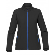 Black/ Azure Blue Women's Orbiter Softshell