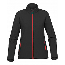 Black/Bright Red Women's Orbiter Softshell