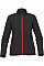 Black/Bright Red Women's Orbiter Softshell